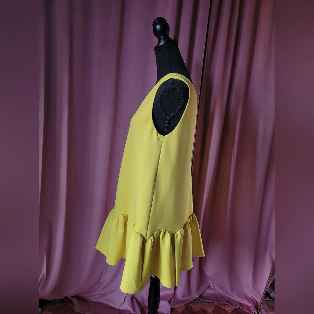 Three Floor Vibrant Yellow Mini Dress - Picture 4 of 5